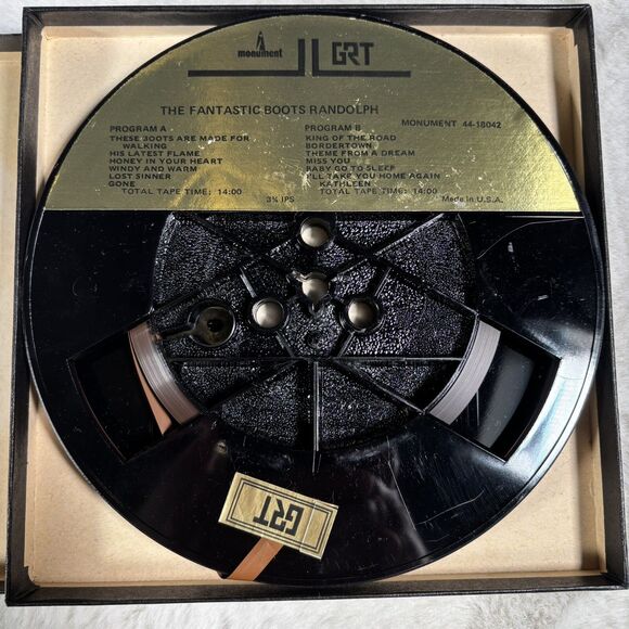 The Fantastic Boots Randolph 4 Track Reel To Reel Tape 7 Inch Vintage Rare 3 3/4 - Picture 4 of 6